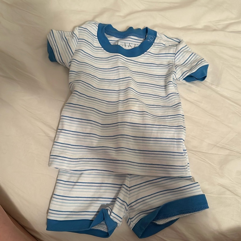 Lake pajama pima cotton, baby short shorts set